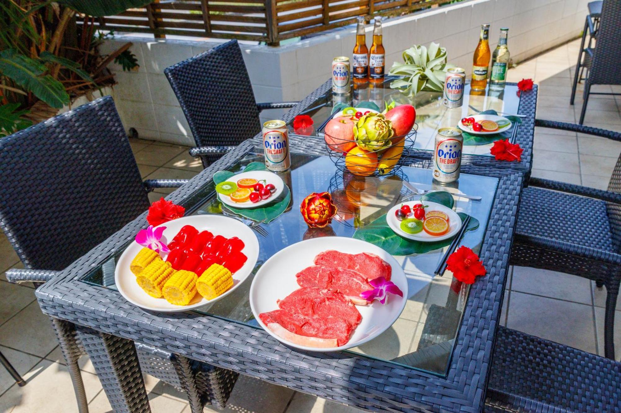 Terrace Garden Okinawa Villa Onna Bagian luar foto