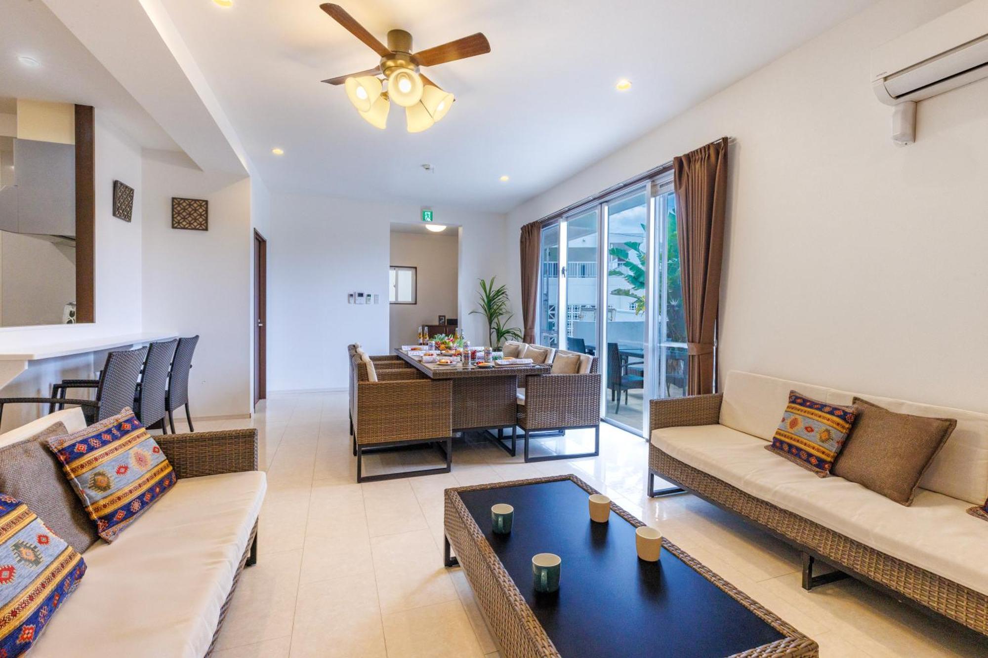Terrace Garden Okinawa Villa Onna Bagian luar foto